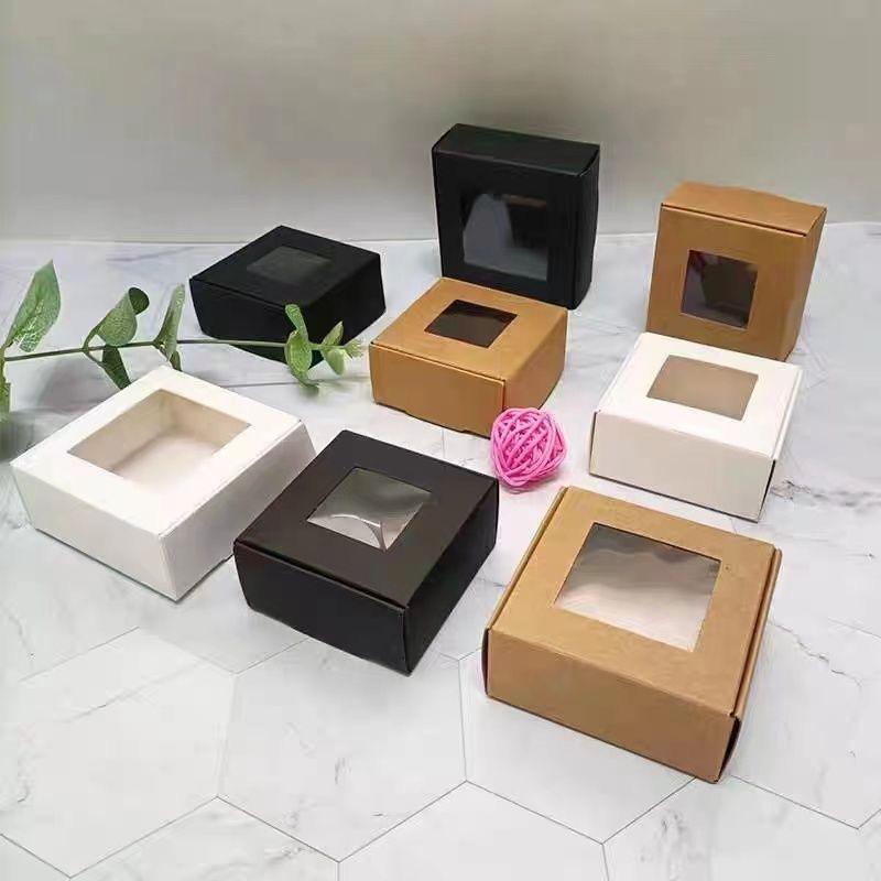 white kraft packaging box with window – luxury cardboard box for soap, perfume & watch retail display white kraft packaging box with window – luxury cardboard box for soap, perfume & watch retail display