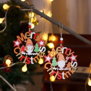 rustic wooden christmas tree decoration for indoor and outdoor use – ready to install christmas ornaments