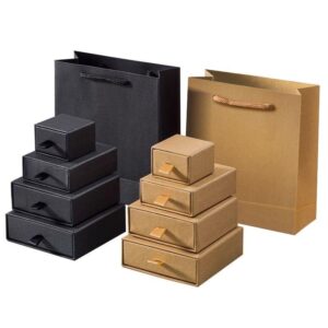 custom rigid slide drawer packaging box – luxury jewelry gift paper pull tab ring set eyewear cosmetics
