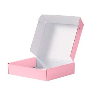 pink packaging mailer shipping box custom logo cosmetics beauty cardboard paper box apparel gift shoe accessories clothing